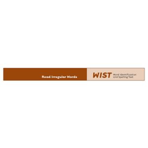 WIST Word Card, Irregular Words