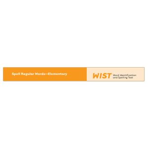 WIST Elementary Spelling Card
