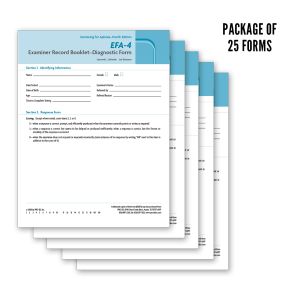 EFA-4 Examiner Record Booklets-Diagnostic Form (25)