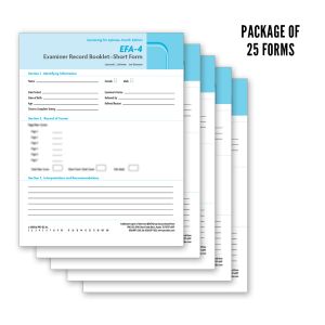 EFA-4 Examiner Record Booklets-Short Form (25)