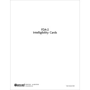 FDA-2 Intelligibility Cards