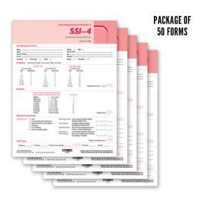 SSI-4 Test Record & Fluency Computation Forms (50)