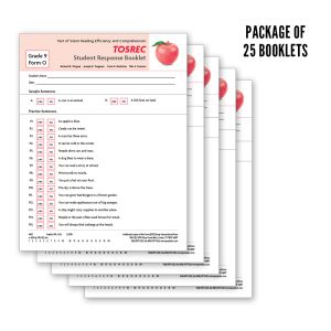 TOSREC Student Response Booklet, Form O (Grade 9)