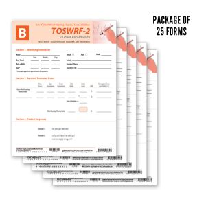 TOSWRF-2: Student Record Forms B (25)