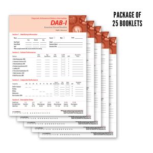 DAB-I Diagnostic Achievement Battery-Intermediate: Examiner Record Booklet (25)