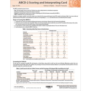 ABCD-2 Virtual Scoring & Interpretation Card