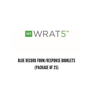 WRAT5 Blue Record Form/Response Booklet (25)