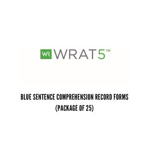 WRAT5 Blue Sentence Comprehension Record Form (25)