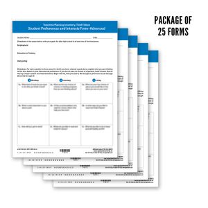 TPI-3 Student Preferences & Interests Form-Advanced Form (25)