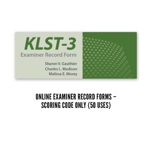 KLST-3 Electronic Exam Record Forms (50)