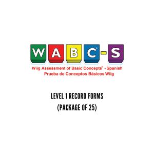 WABC-S Level 1 Record Forms (25)