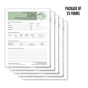 SENS Examiner Record Forms – Kindergarten (25)